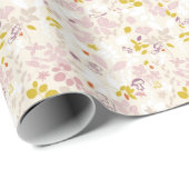 patroon met witte dieren cadeaupapier (Rol Hoek)
