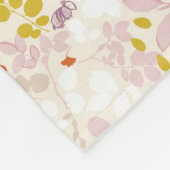 patroon met witte dieren fleece deken (Hoek)