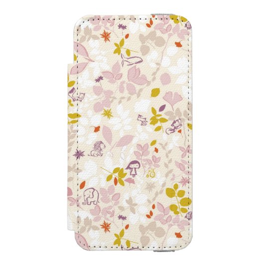 patroon met witte dieren incipio iPhone portemonnee hoesje (Voorkant Agenda)