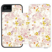 patroon met witte dieren incipio iPhone portemonnee hoesje (Agenda Open)