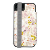 patroon met witte dieren incipio iPhone portemonnee hoesje (Agenda Achterkant)