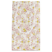 patroon met witte dieren klein cadeauzakje (Voorkant)