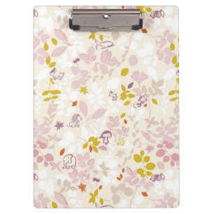 patroon met witte dieren klembord