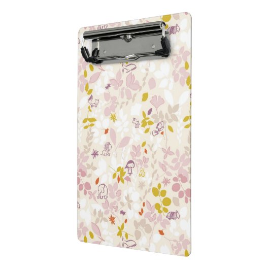 patroon met witte dieren mini klembord (Angled2)