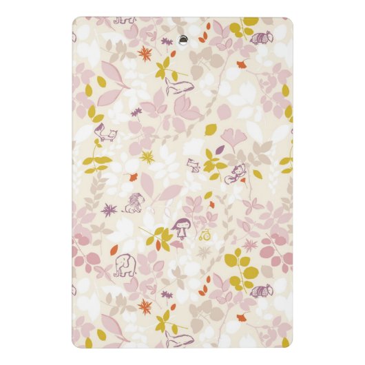 patroon met witte dieren mini klembord (Achterkant)