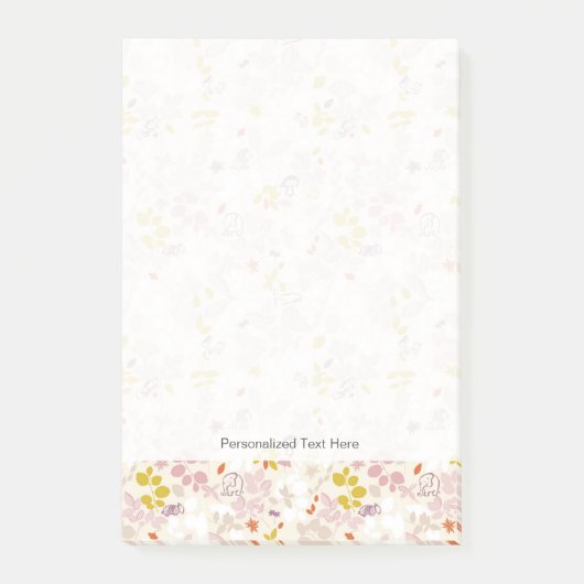 patroon met witte dieren post-it® notes (Voorkant)