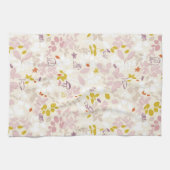 patroon met witte dieren theedoek (Horizontaal)