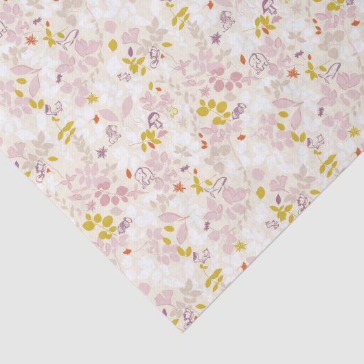 patroon met witte dieren tissuepapier (Detail)