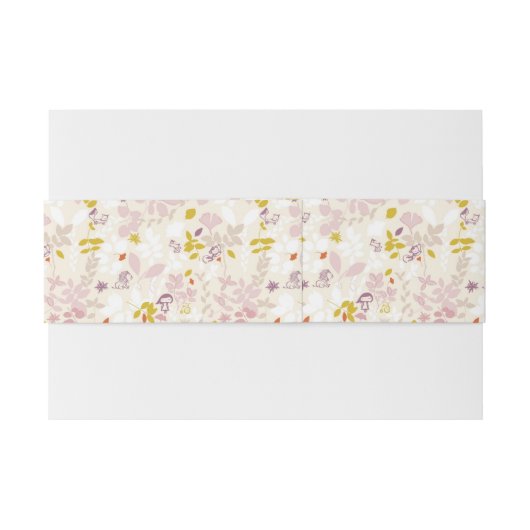 patroon met witte dieren uitnodigingen wikkel (Achterkant Voorbeeld)