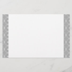 Patroon met witte rand en handtekening briefpapier
