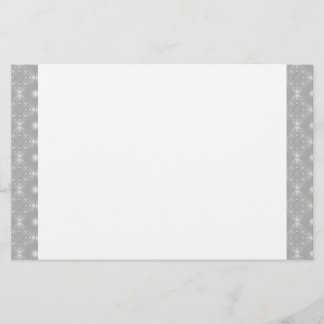 Patroon met witte rand en handtekening briefpapier