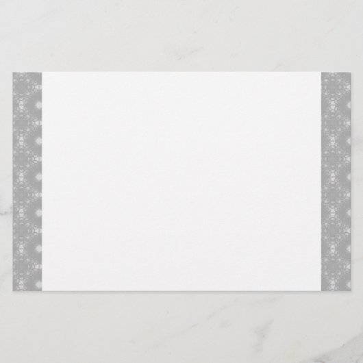 Patroon met witte rand en handtekening briefpapier (Voorkant)