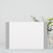 Patroon met witte rand en handtekening briefpapier (Staand voorkant)