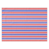 Patroon met witte rode blauwe strepen tafelkleed (Voorkant (Horizontaal))