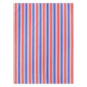 Patroon met witte rode blauwe strepen tafelkleed (Voorkant)