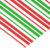 Patroon met witte rode groene strepen tafelkleed (Gekanteld)