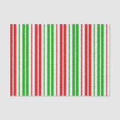 Patroon met witte rode groene strepen tissuepapier (Voorkant)