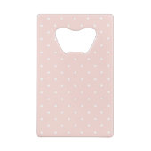 Patroon met witte stippen 2 creditkaart flessenopener (Achterkant)