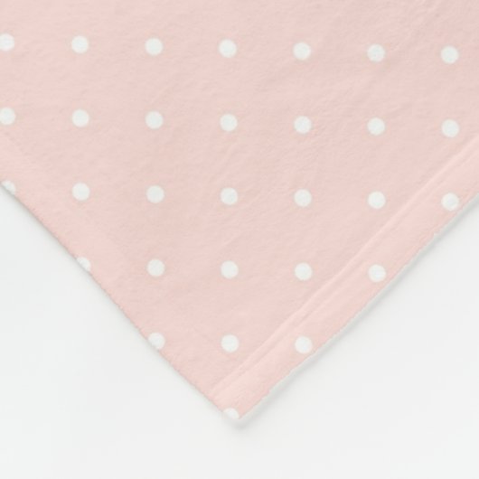 Patroon met witte stippen 2 fleece deken (Hoek)