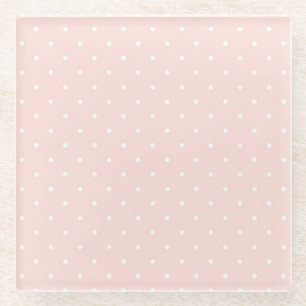 Patroon met witte stippen 2 glazen onderzetter