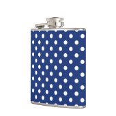 Patroon met witte stippen 2 heupfles (Links)