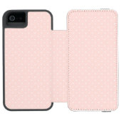 Patroon met witte stippen 2 incipio iPhone portemonnee hoesje (Agenda Open)