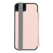 Patroon met witte stippen 2 incipio iPhone portemonnee hoesje (Agenda Achterkant)