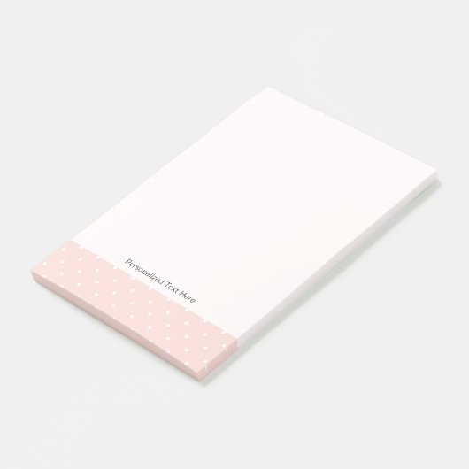 Patroon met witte stippen 2 post-it® notes (Schuin)
