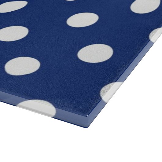 Patroon met witte stippen 2 snijplank (Hoek)