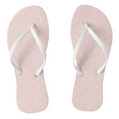 Patroon met witte stippen 2 teenslippers (Voetbed)