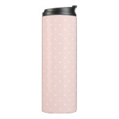 Patroon met witte stippen 2 thermosbeker (Gedraaid links)