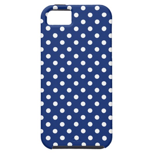 Patroon met witte stippen Case-Mate iPhone case (Achterkant)