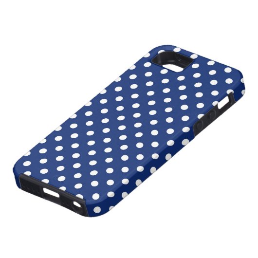 Patroon met witte stippen Case-Mate iPhone case (Onderkant)