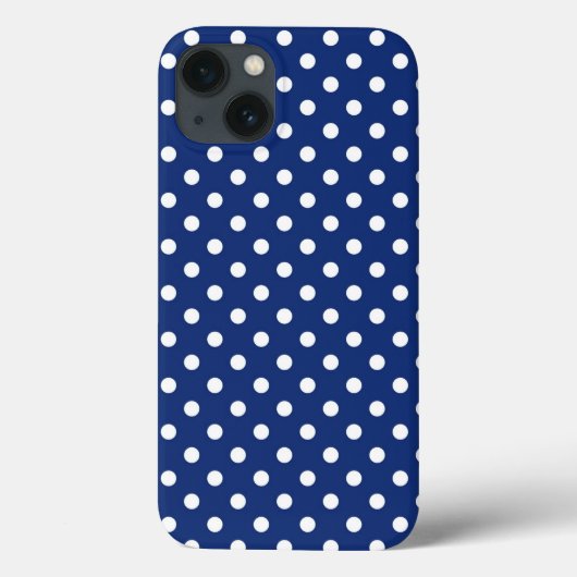 Patroon met witte stippen Case-Mate iPhone case (Achterkant)