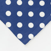 Patroon met witte stippen fleece deken (Hoek)