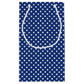 Patroon met witte stippen klein cadeauzakje (Achterkant)