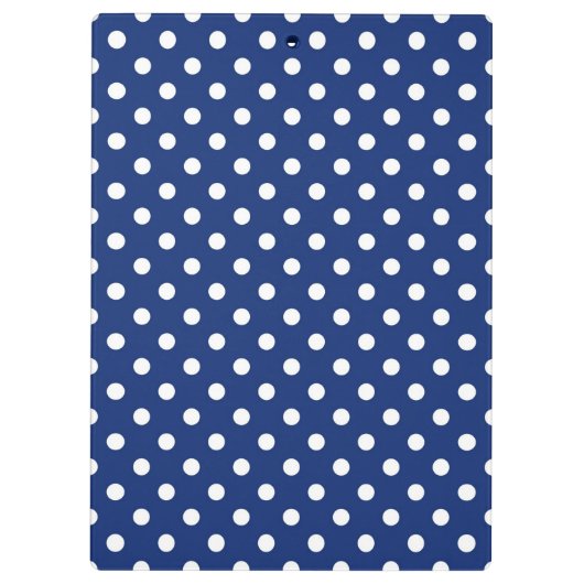 Patroon met witte stippen klembord (Achterkant)