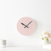 Patroon met witte stippen ronde klok (Huis)
