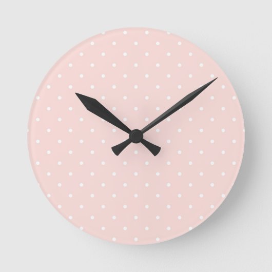 Patroon met witte stippen ronde klok (Voorkant)