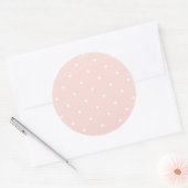 Patroon met witte stippen ronde sticker (Envelop)