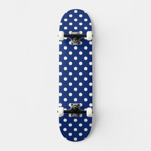 Patroon met witte stippen skateboard (Voorkant)