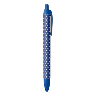 Patroon met witte stippen zwarte inkt pen