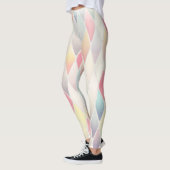 Patroon met zacht pasteel diamanten leggings (Links)
