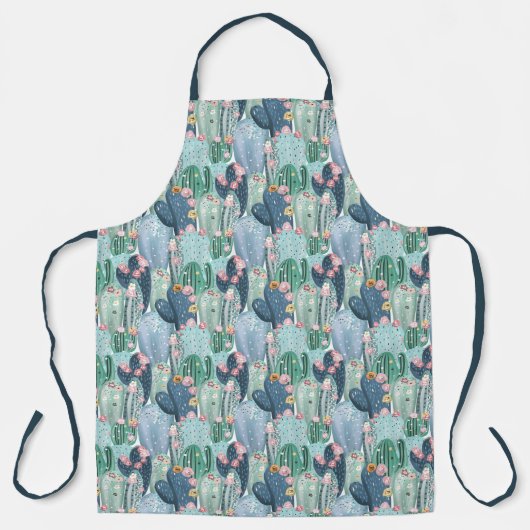 Patroon met zachte patel Cactus Schort (Voorkant)