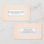 Patroon met zachte schalen visitekaartje (Voorkant / Achterkant)