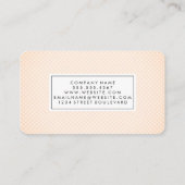 Patroon met zachte schalen visitekaartje (Achterkant)