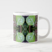Patroon met zee druiven grote koffiekop (Rechts)