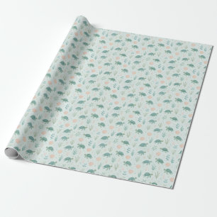 Patroon met zeeschildpadden en oceaanplanten cadeaupapier