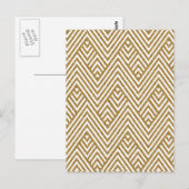 patroon met zigzag-diamant briefkaart (Voorkant / Achterkant)