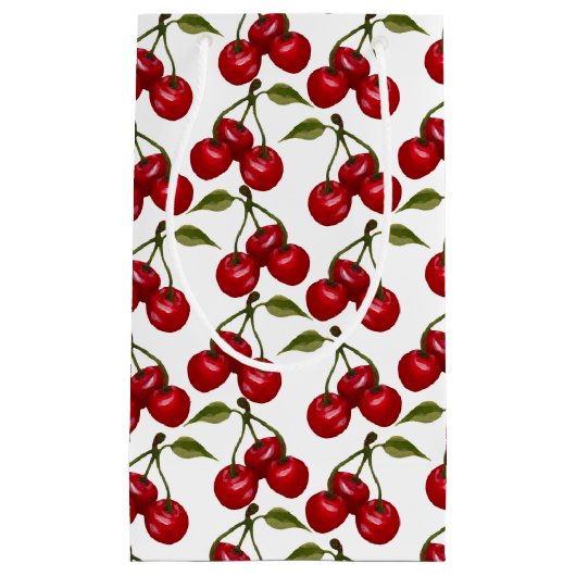 patroon met zoete kersen klein cadeauzakje (Voorkant)